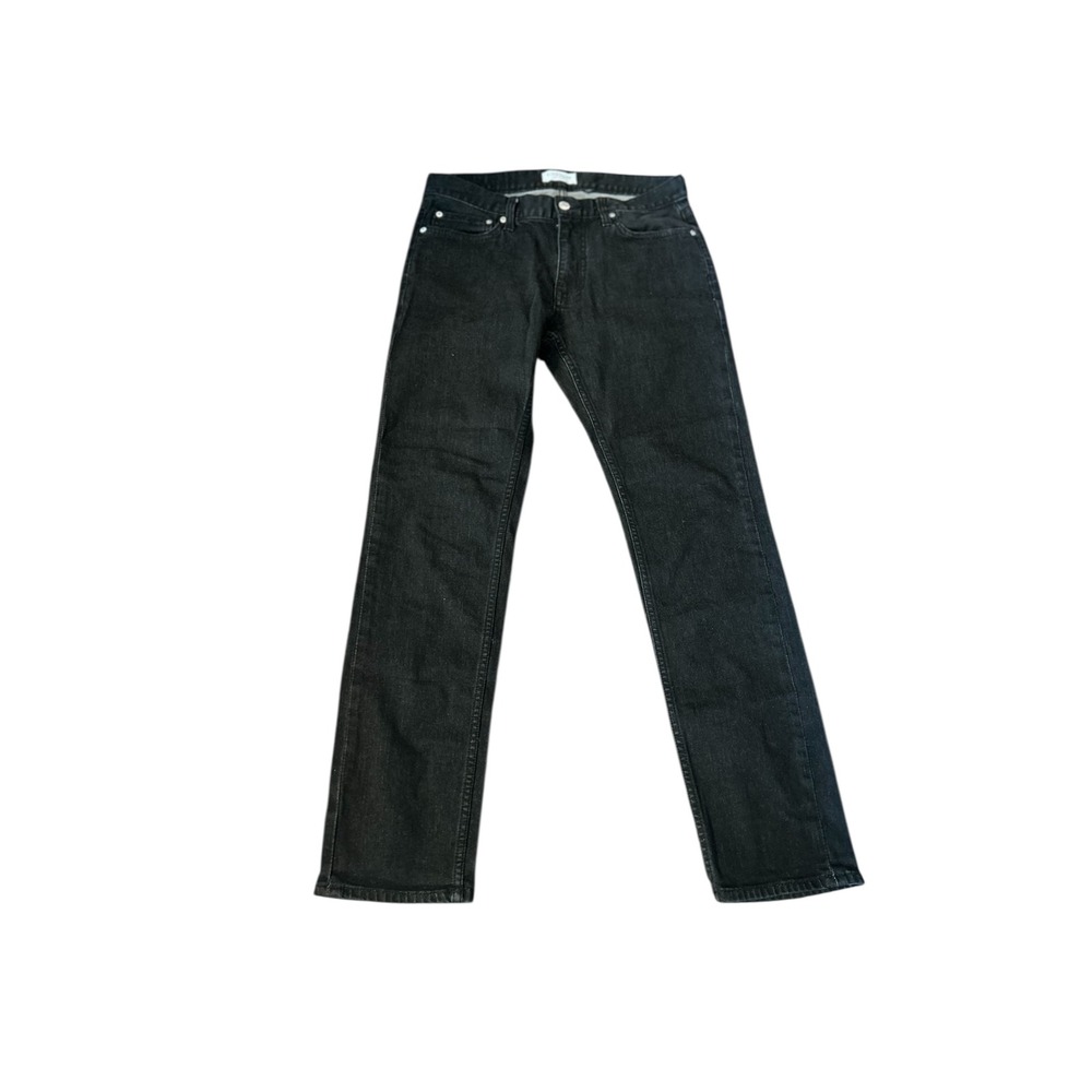 FIVE FOUR Los Angeles Black Denim Straight Leg Jeans Women's Size 31‎